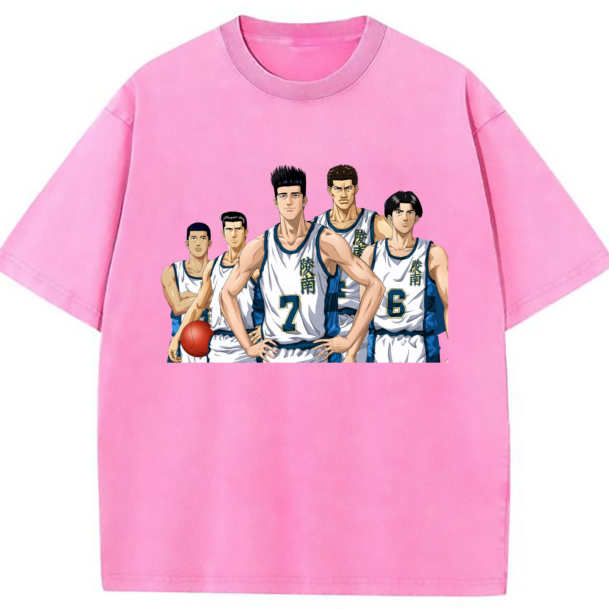 （画像用） SLAM DUNK／スラムダンク 綿100% ヴィンテージ風 半袖Tシャツ（フロントプリント）